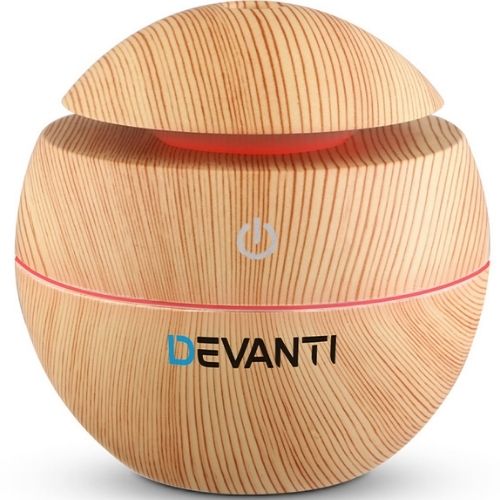 Devanti Aroma Diffuser Aromatherapy LED Light Humidifier Essential Oils 130ml