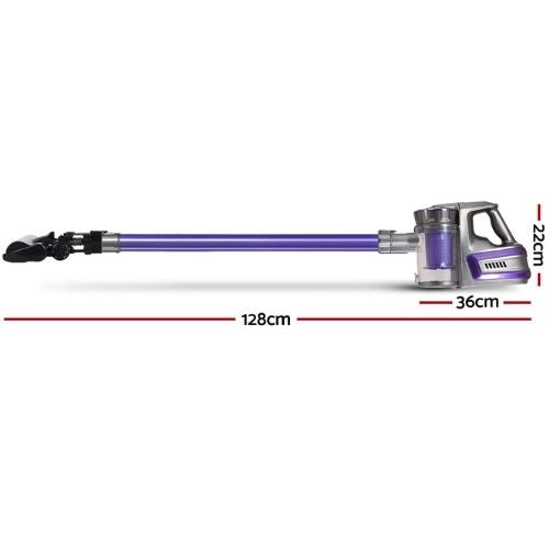 Devanti Cordless Vacuum Cleaner Handheld Stick Vac 2-Speed W/ Headlight - Purple