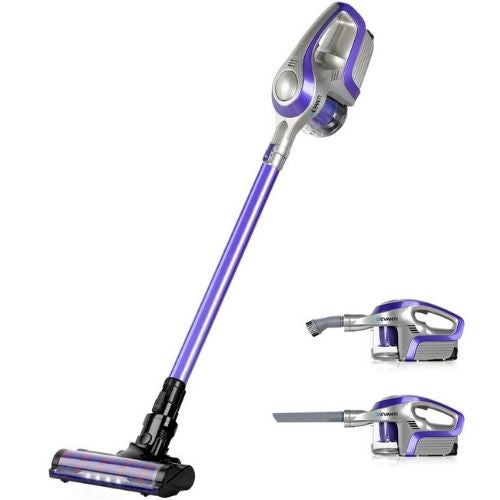 Devanti Cordless Vacuum Cleaner Handheld Stick Vac Bagless 150W - Purple & Grey