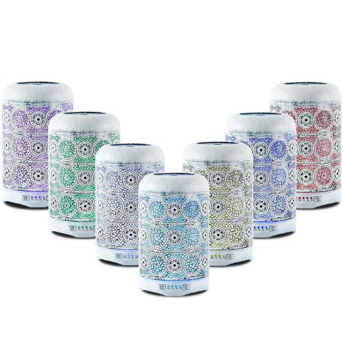 Essential Oil Aroma Diffuser with 7 Colours Changing LED Lights - Vintage White