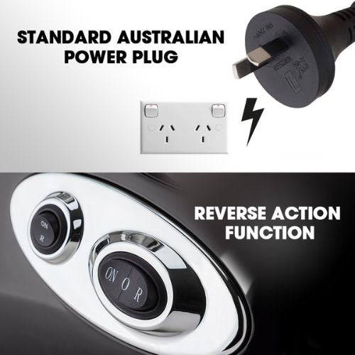 EuroChef Electric Meat Grinder Mincer Sausage Filler Kibbe Maker Stuffer - Black