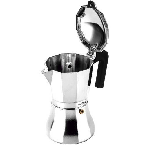 Fagor 9 Cup Espresso Coffee Maker Induction Stovetop Percolator Aluminium Pot