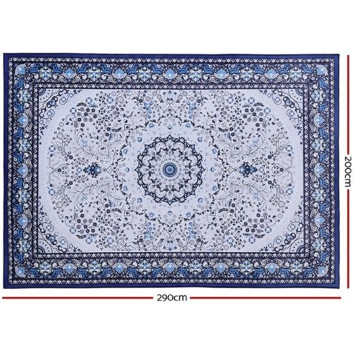 Floor Rugs 200x290 Living Room Rug Large Non-Slip Mat Carpet Modern Soft Blue