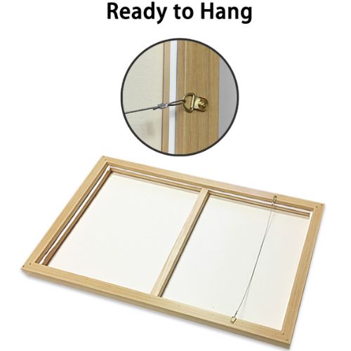 French Abstract Square Frame Canvas Wall Art Decor Green Black Painting Artwork