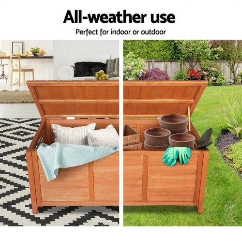 Gardeon Outoor Fir Wooden Storage Bench Entryway Hallway Garden Box Seat