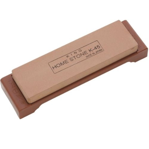 Global King Whetstone Knife Sharpening Stone 1000 Grit, Non-Slip Rubber Base