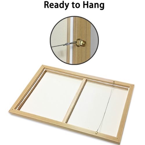 Gold Frame Canvas Wall Art Home Decor Blush Pink Watercolor 3 Sets 60cmx90cm