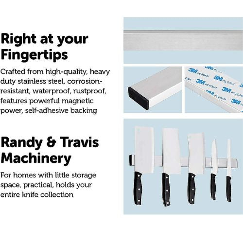 Magnetic Knife Strip Holder Stainless Steel Wall Mounted Kitchen Tool Magnet Bar