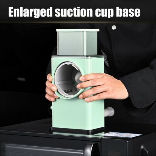 Manual Rotary Drum Grater Chopper Kitchen Vegetable Food Slicer Fruit Cutter