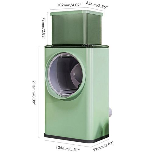 Manual Rotary Drum Grater Chopper Kitchen Vegetable Food Slicer Fruit Cutter