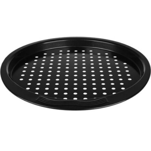 NonStick Pizza Pan Holes Steel Round Crispy Crust Oven Tray Perforated