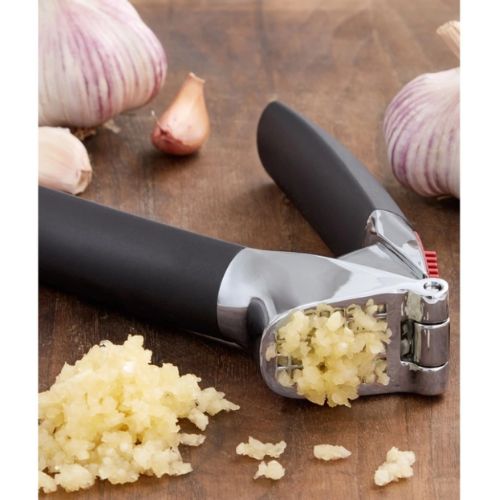 OXO Good Grips Garlic Press, Soft & Non-Slip Handles - Black