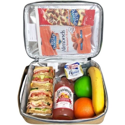 Sachi Insulated Lunch Bag Durable Leak-Proof Tote with Heavy Duty Zipper - Khaki