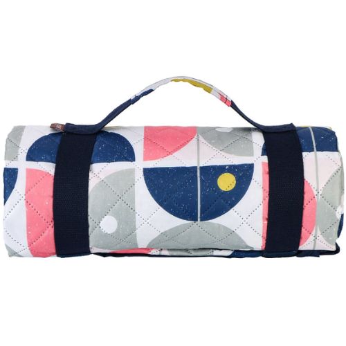 Sachi Reusable Picnic Rug Outdoor Blanket Mat with Carry Handle - Nordic Geo