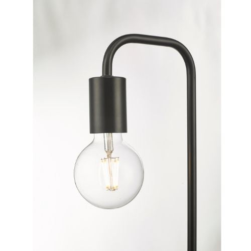 Table Lamp Timber Base Modern Bedside Bedroom Lamps Reading Desk Light - Black