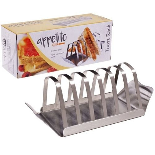 Toast Rack Stainless Steel With Tray For Sliced Bread Holder/Stand Appetito