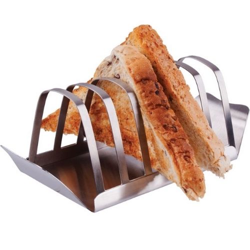 Toast Rack Stainless Steel With Tray For Sliced Bread Holder/Stand Appetito