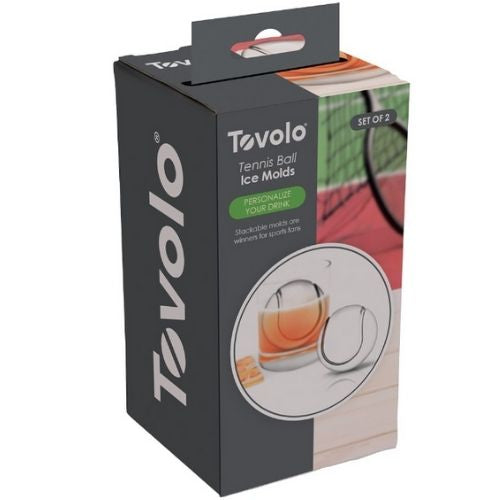 Tovolo Ice Sphere Molds Tennis Ball-Shaped Round Plastic Ball Moulds - 4 Pieces