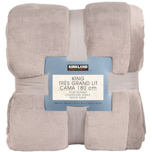 Plush blanket online kirkland