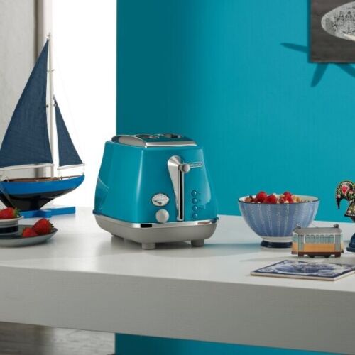 DeLonghi Icona Capitals 2 Slice Toaster Azure