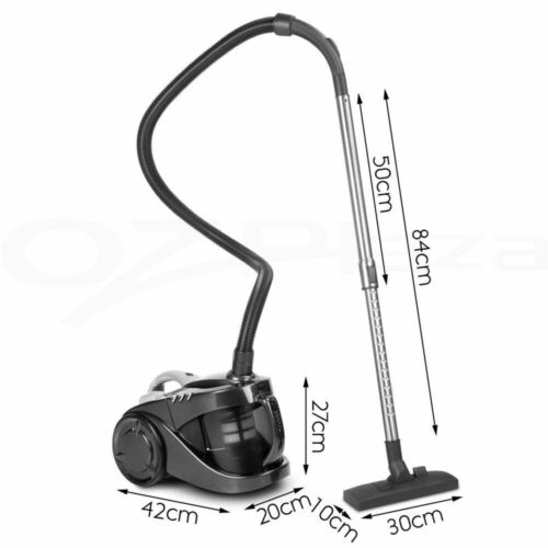 Devanti Vacuum Cleaner Bagless Cyclone Cyclonic Vac Home Office Car 2200W Black