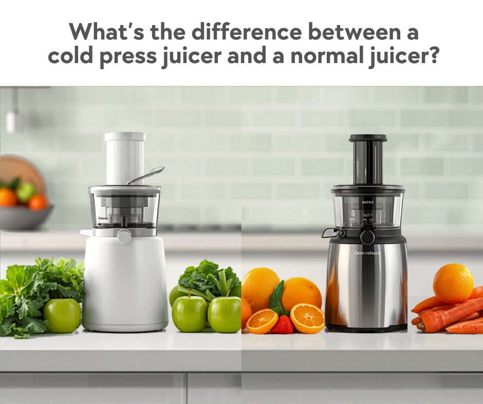 What's the difference between a cold press juicer and a normal juicer?