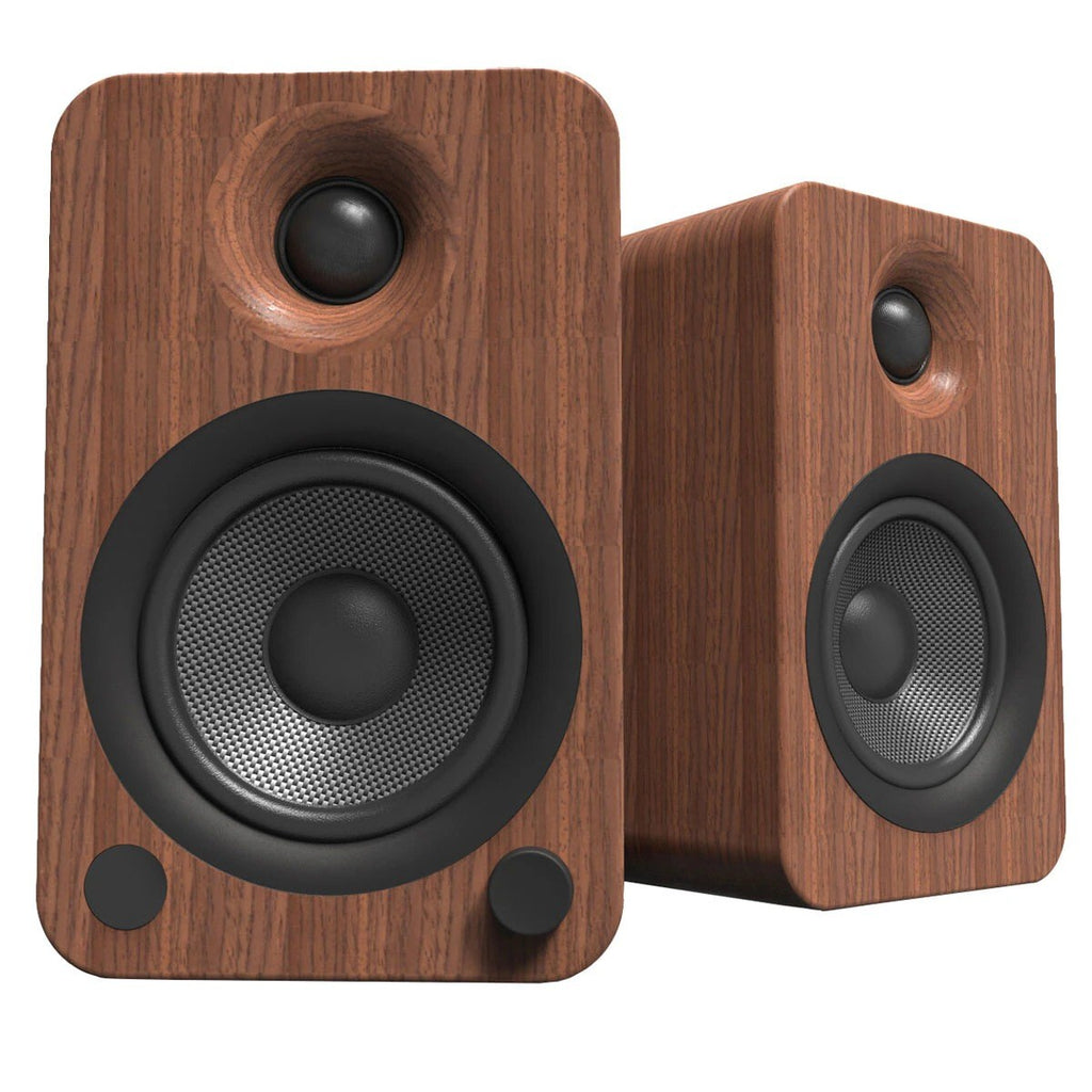 Kanto YU4 140W Powered Bookshelf Speakers Walnut KO-YU4WALNUT-I