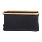Large Bamboo Basket | Hills Brand | Navy Blue