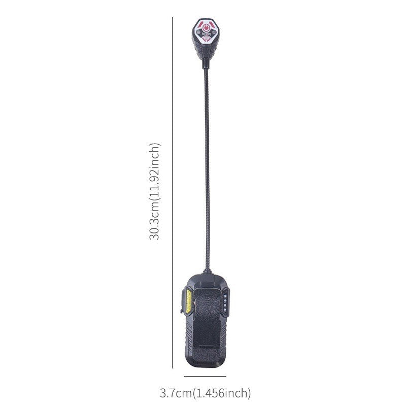LED Sensor Clip-On Book Light - USB Rechargeable Multifunctional Work Light for Night Fishing and Reading