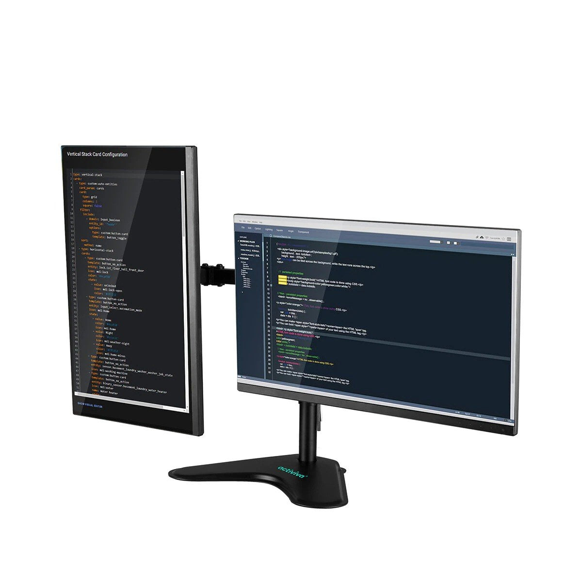 mbeat Activiva Dual-Screen Articulating Monitor Arm With Interchangeable Laptop Holder ACA-BMA-DLH01K