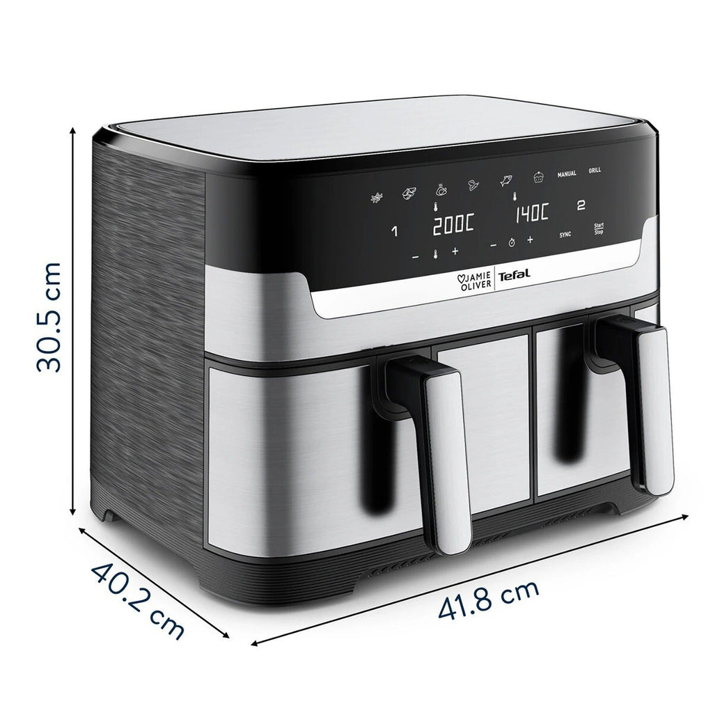 Jamie Oliver By Tefal Dual Drawer Air Fryer EY905J
