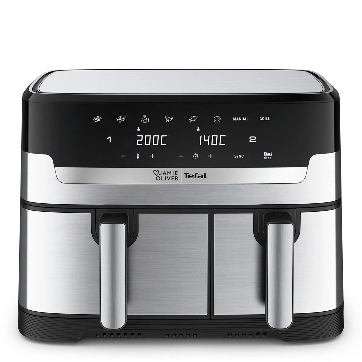 Jamie Oliver By Tefal Dual Drawer Air Fryer EY905J