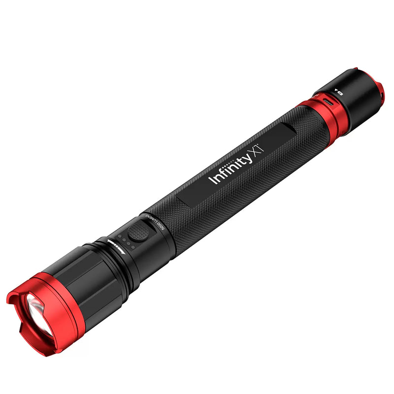 Infinity Focusing Flashlight 5000 Lumen Dual Power