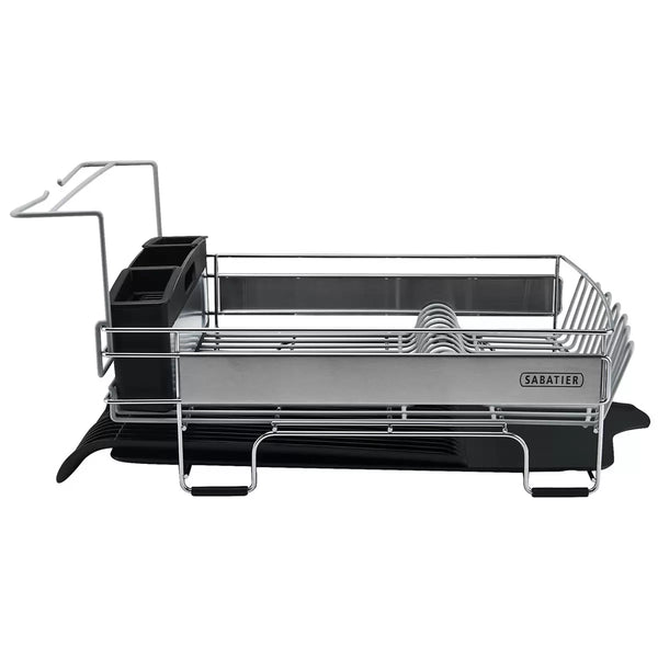 Sabatier Expandable Dishrack With Stemware Rack