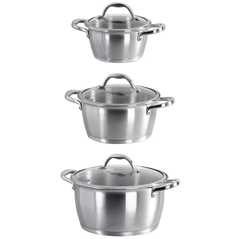 Tramontina Stackable Sauce Pots 6 Piece Set