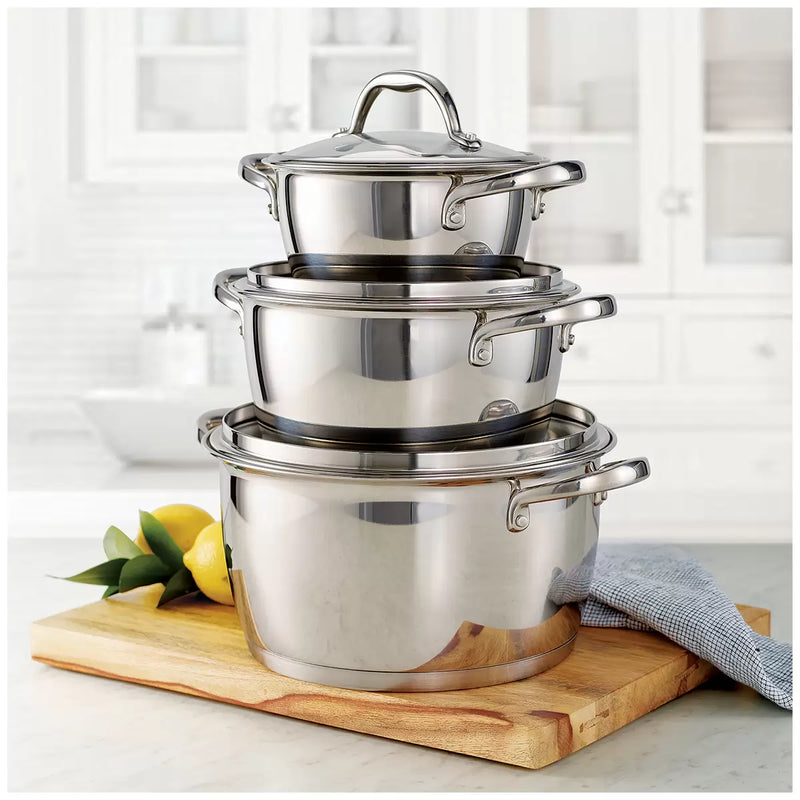 Tramontina Stackable Sauce Pots 6 Piece Set