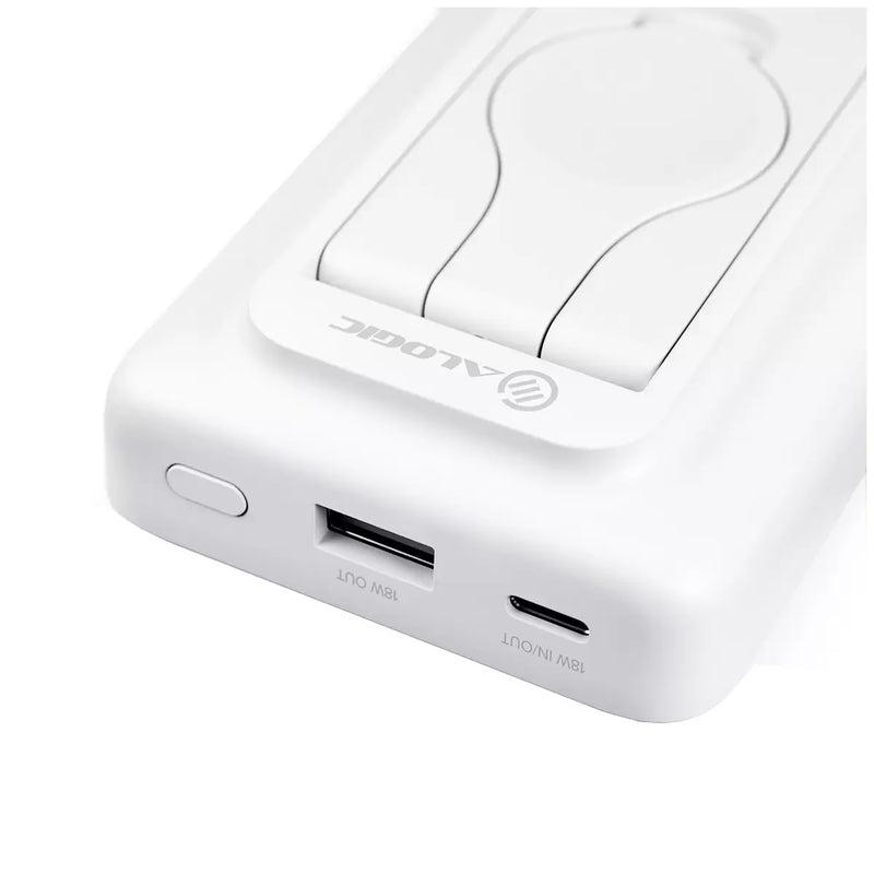 ALOGIC Lift 4-in-1 MagSafe Compatible Wireless Charging 10,000mAh Power Bank White L10KPBWH