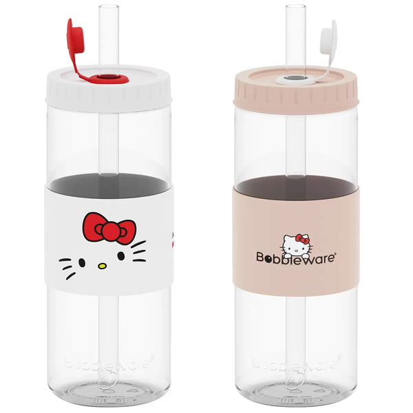 Hello Kitty Bobbleware 700ml Tritan Reusable Tumblers 2 Pack