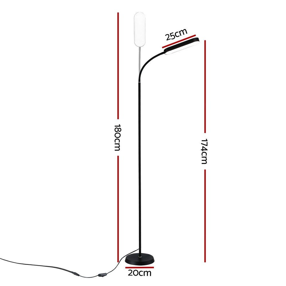 Artiss LED Floor Lamp with Remote Control & 4 Color Temperature Reading Living Room Bedroom Office