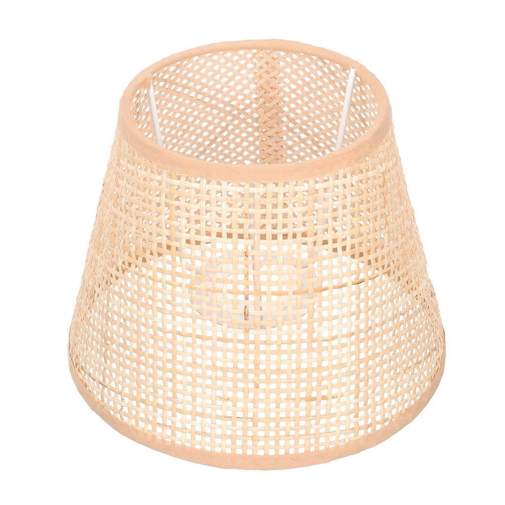 SKISUNO Khaki Rattan Floor Lamp Shade Replacement 6.7x6.7in for Study Room, 1 Piece and Stylish