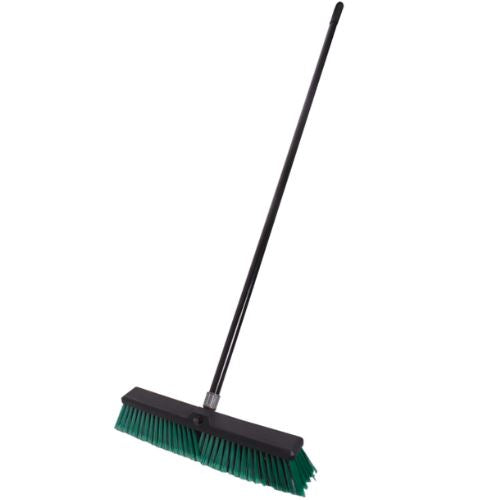 Mr Clean 45cm Steel Handled Outdoor Broom - Black