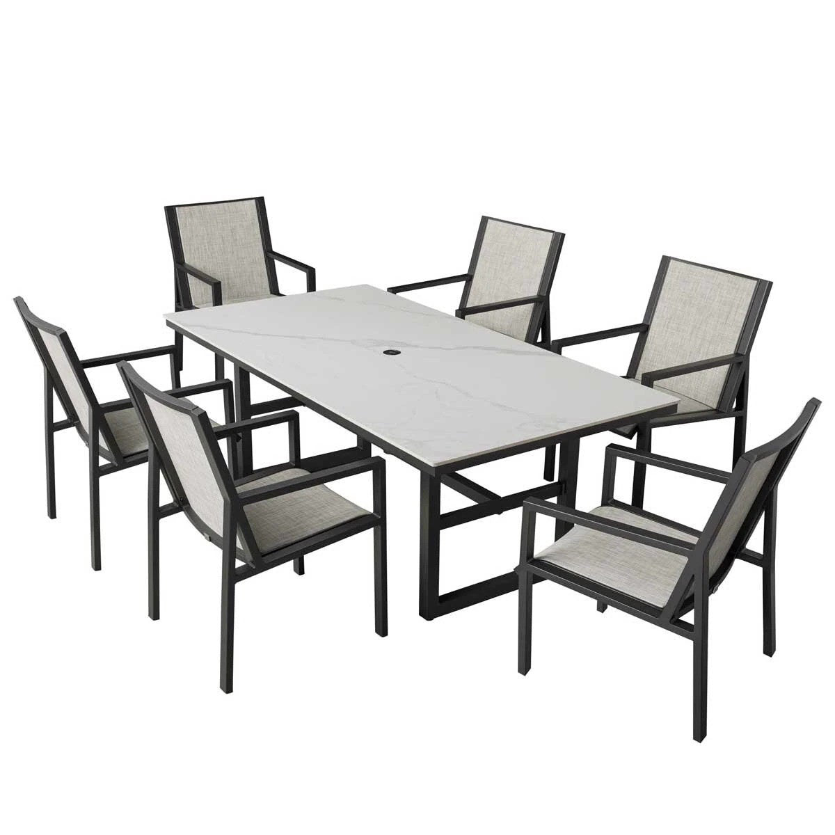 Agio Trinity 7 Piece Sling Dining Set