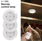 6 LED Light Set with Remote - Cool White for Cabinets & Displays