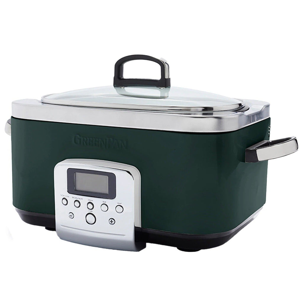 Webky Slow Cookers – GreenPan 6L Slow Cooker CC009380-001 Pine Green