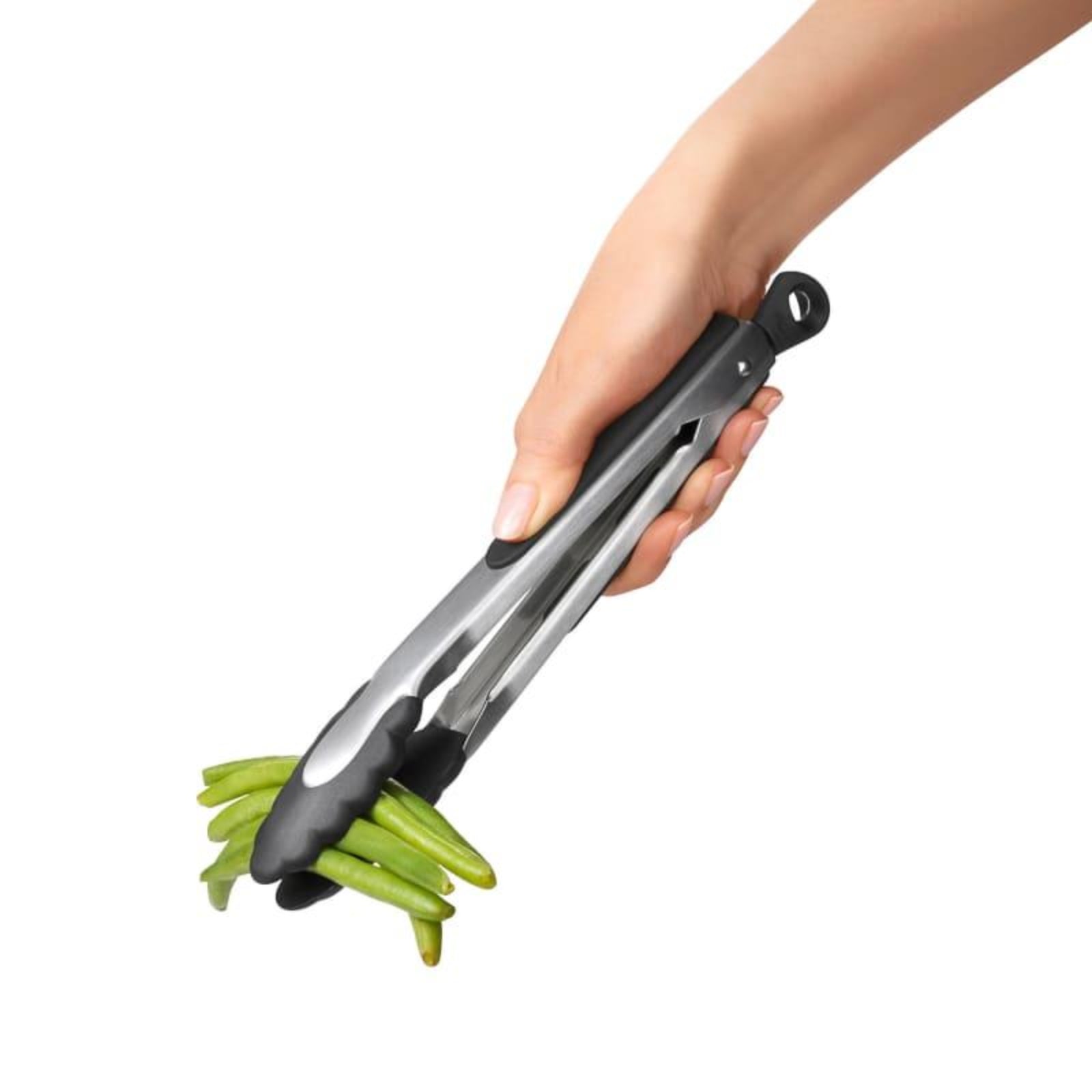 2x OXO Good Grips 22.5cm Nylon Tongs – Locking, Non-Slip Handle