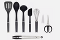 KitchenAid 7-Piece Tool & Gadget Set – Black – Heat Resistant & Dishwasher Safe