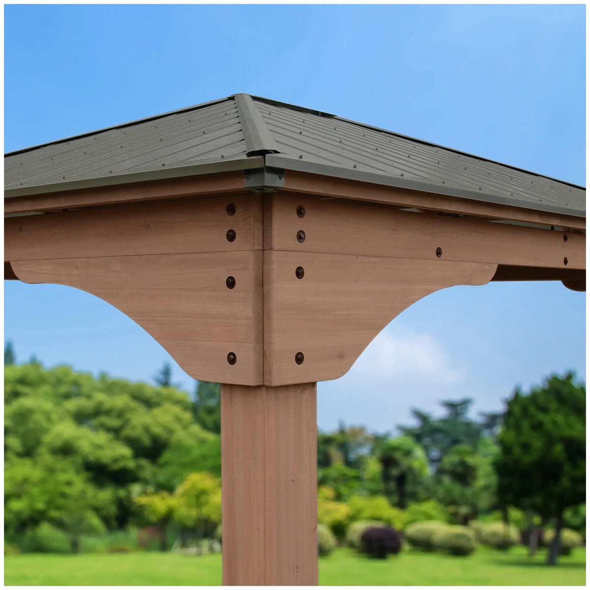 Yardistry 4.3 x 3.7M Grand Gazebo With Aluminium Roof