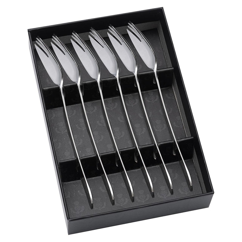 6-Piece Buffet Fork Set – Stainless Steel with Mirror Finish