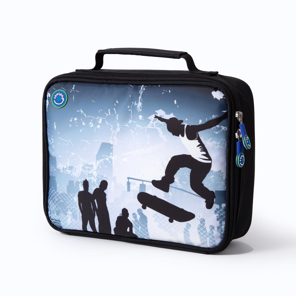Freezable Bento Cooler Bag for Regular Boxes – Skateboarding Design