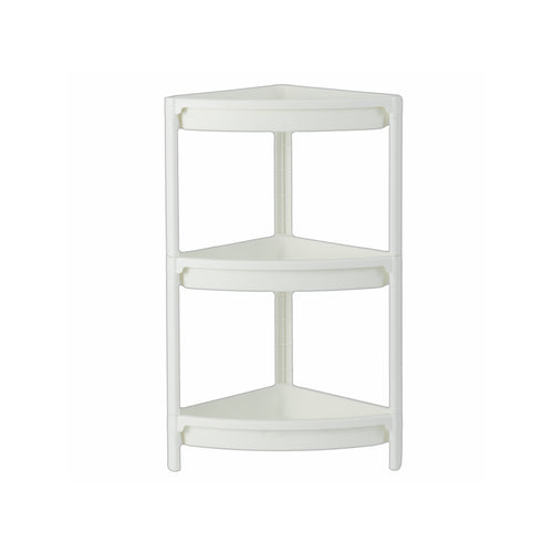 2x Barelli Bathroom 3 Tier Corner Shelving Unit